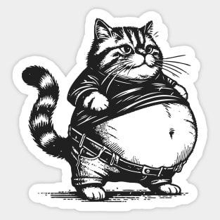 Cute Chubby Cat Sticker